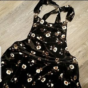 Overall Velvet Dress